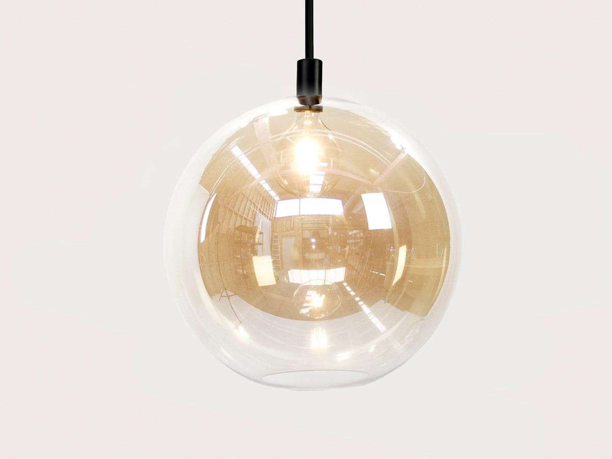 Apothecary 50cm Round Glass Fergus Rodded Pendant