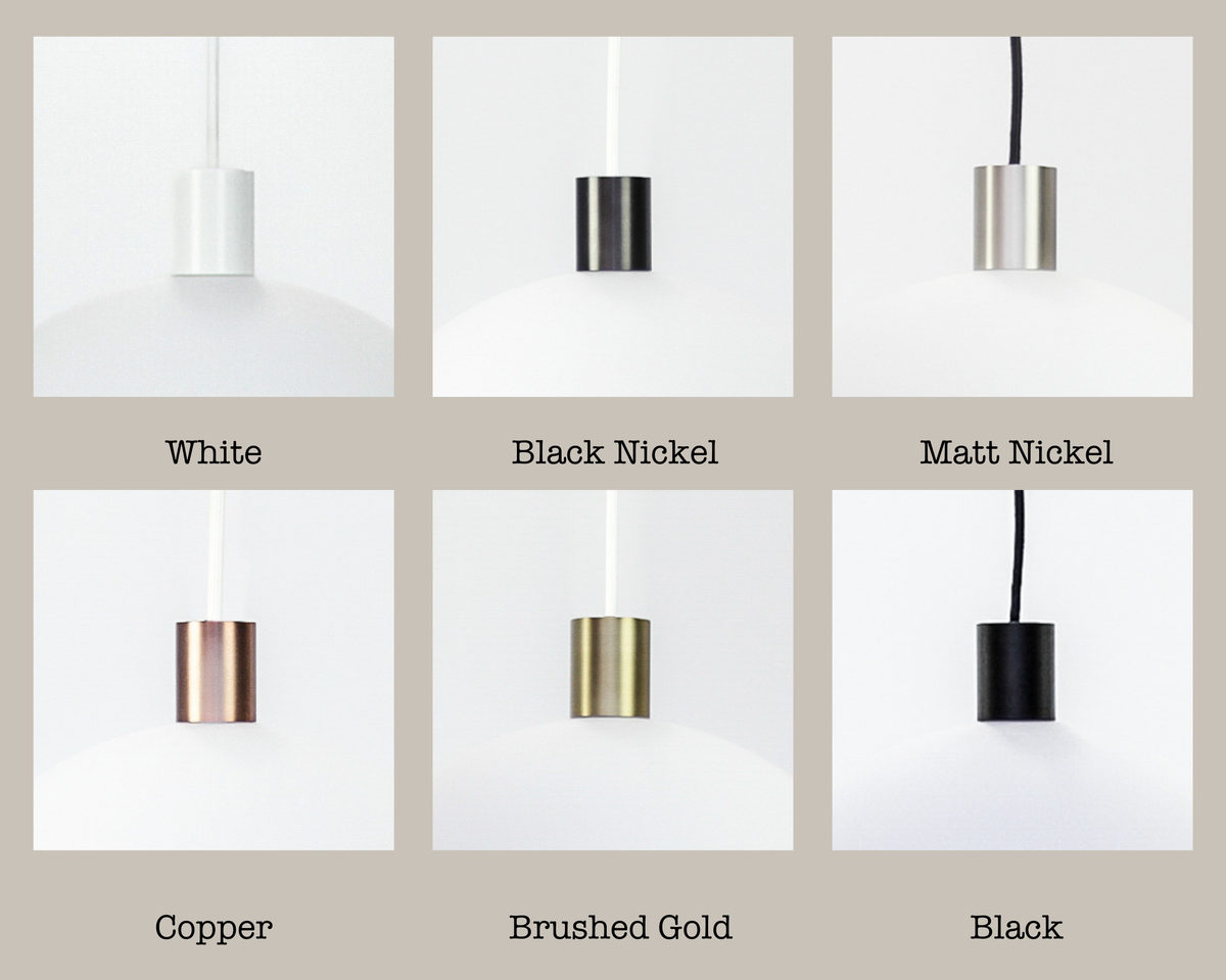 Apothecary 30cm Round Opal Glass Fergus Pendant