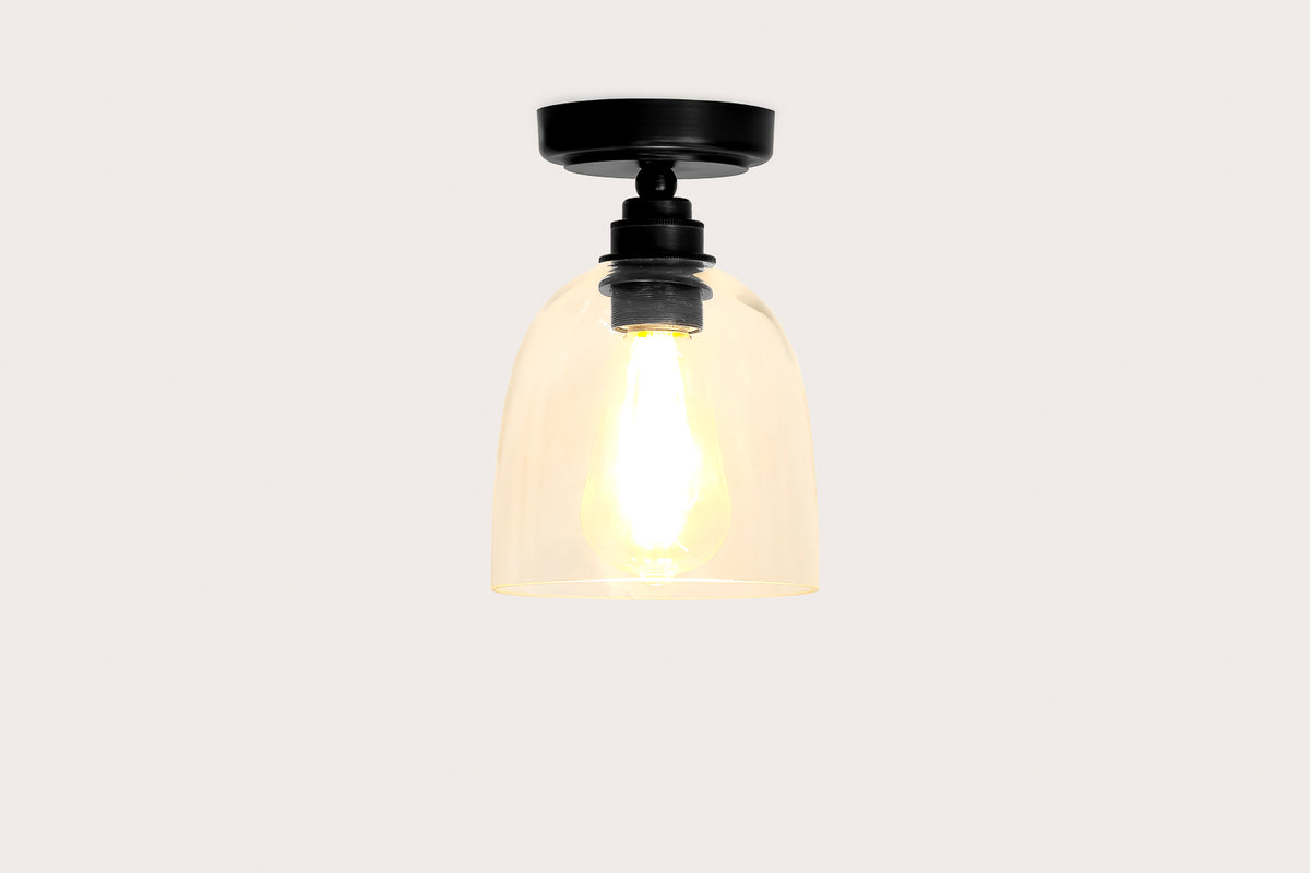 Fixed Arthur with 14cm Glass Cloche Shade