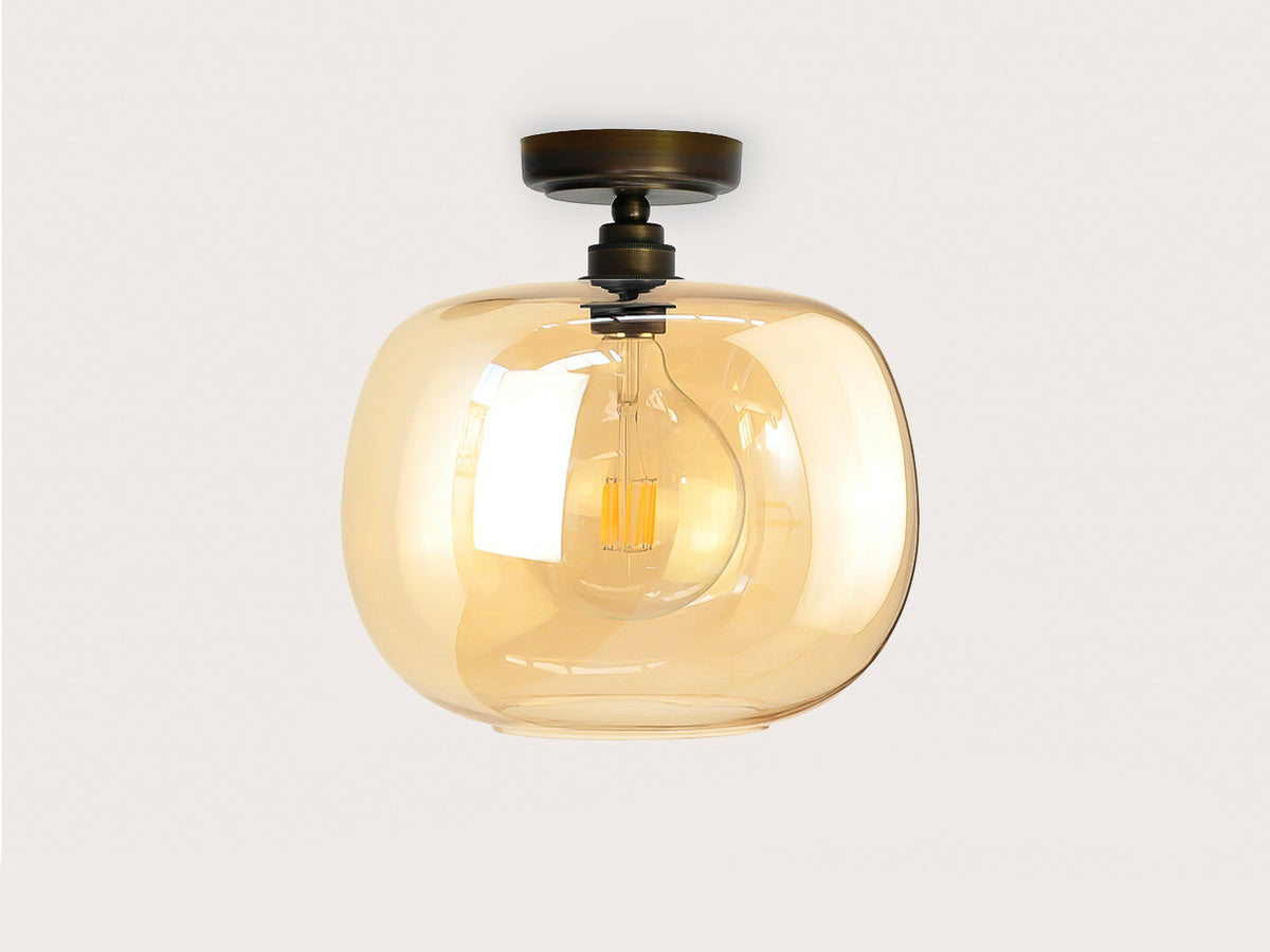 Fixed Arthur with Hikari Amber Glass Shade