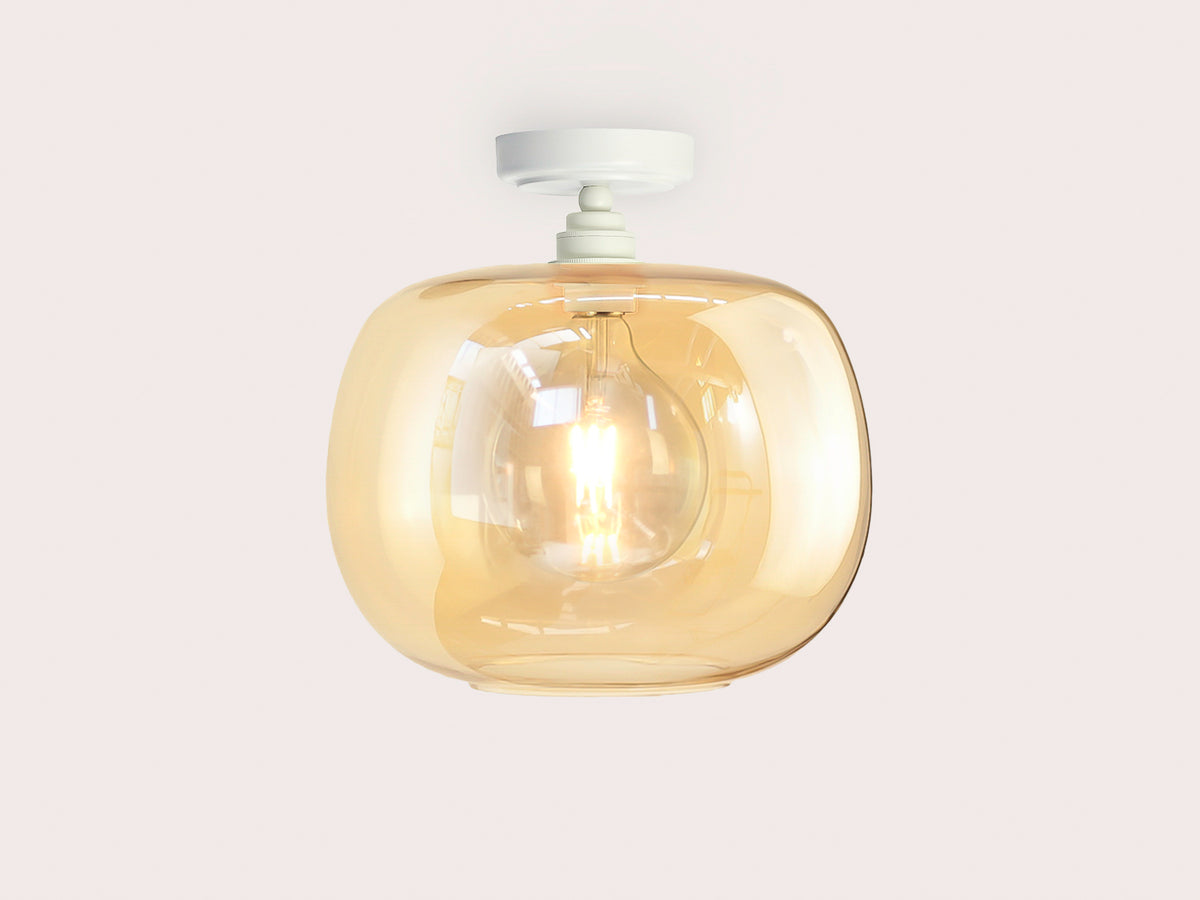 Fixed Arthur with Hikari Amber Glass Shade
