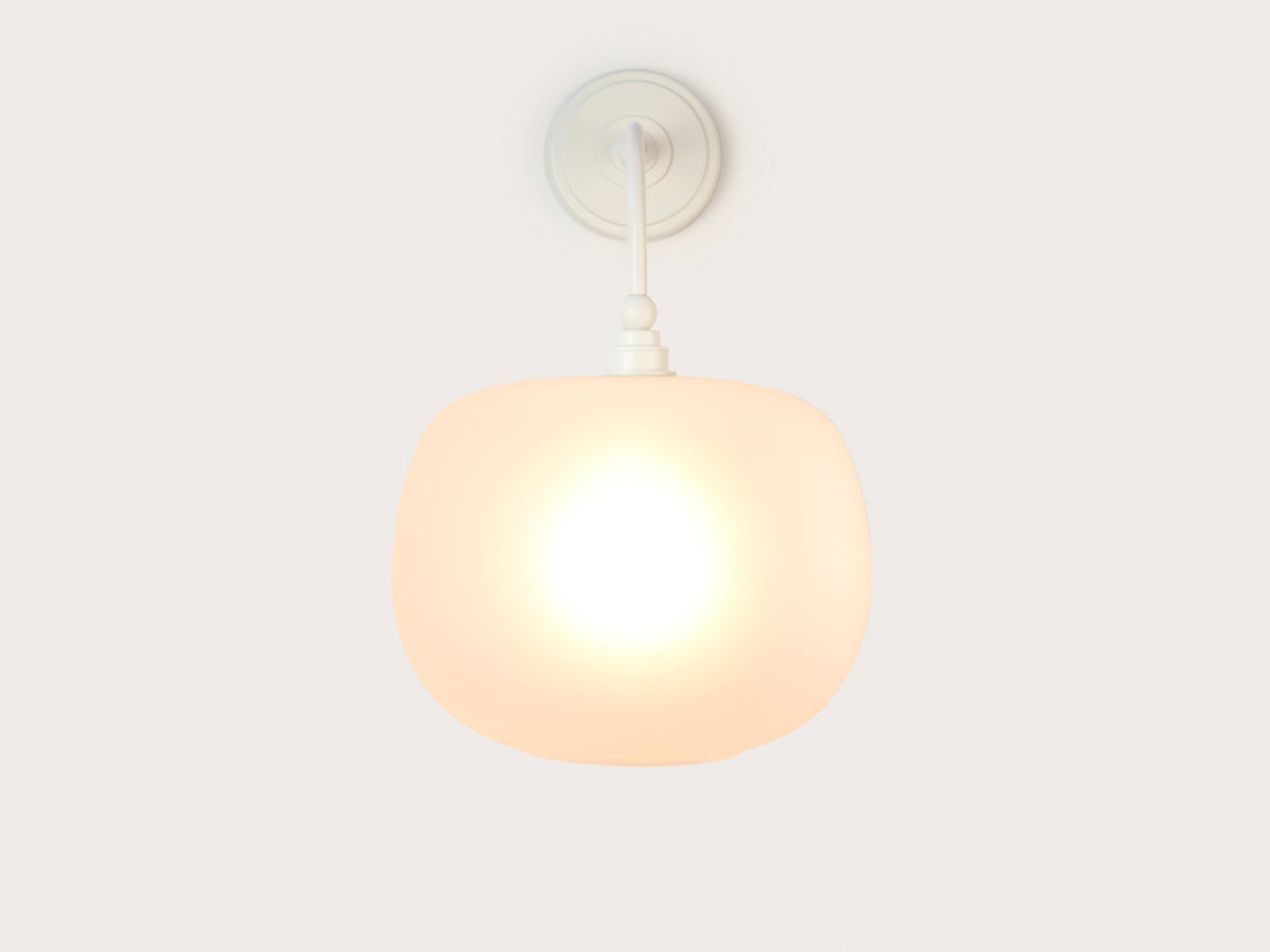 Arthur Long Arm Wall Light with Hikari Frost Glass Shade