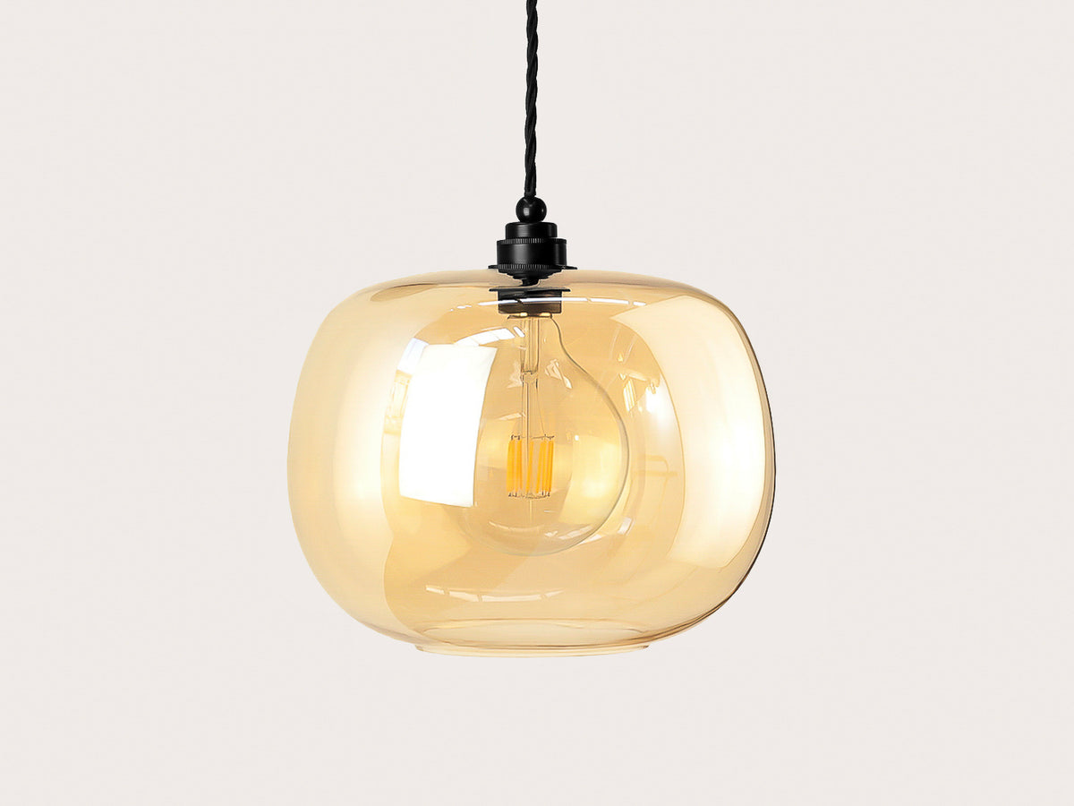 Hikari Amber Glass Arthur Pendant