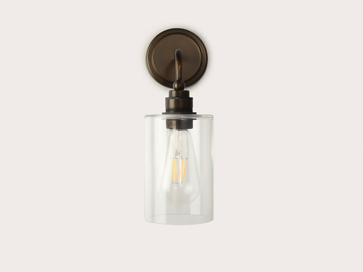 Arthur Short Arm Wall Light with Indie Small Glass Shade