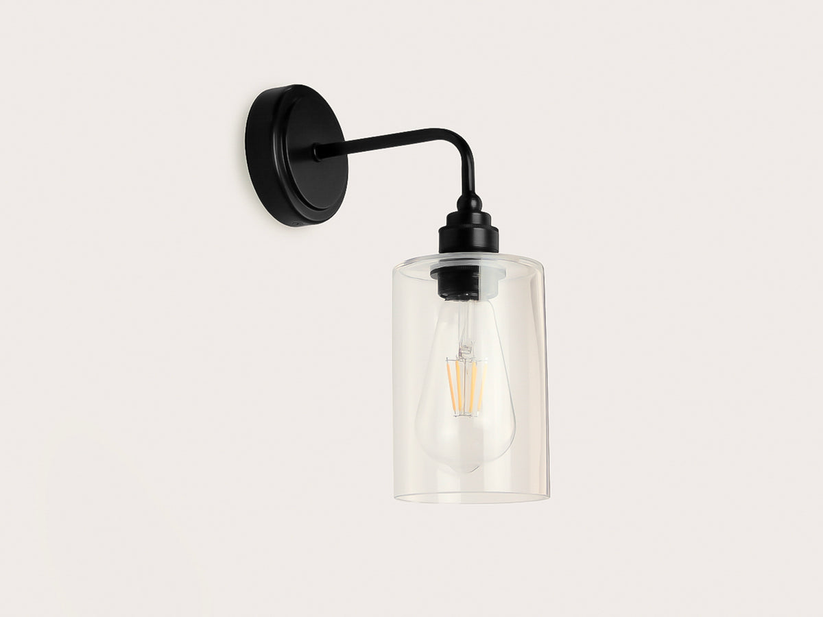 Arthur Short Arm Wall Light with Indie Small Glass Shade