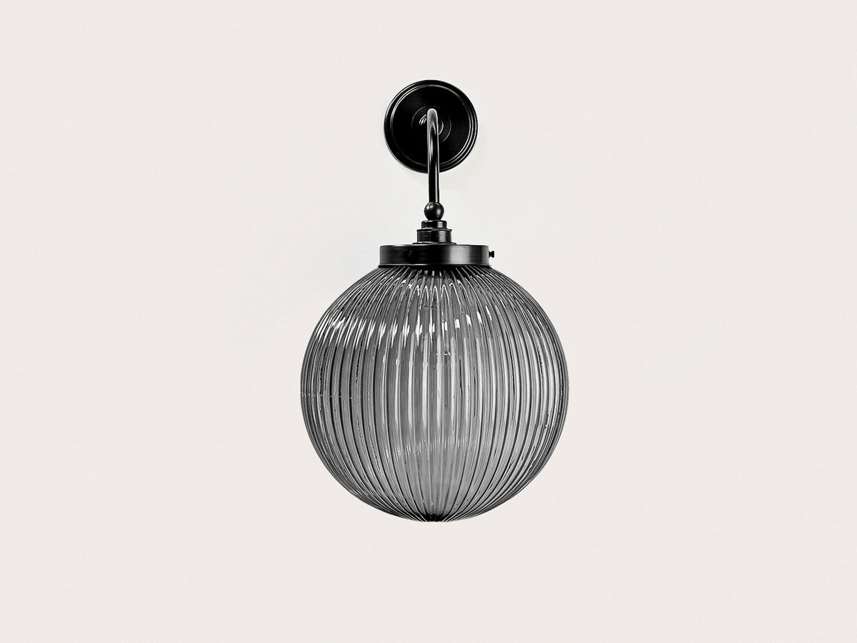 Arthur Long Arm Wall Light with 30cm Alfie Glass Shade