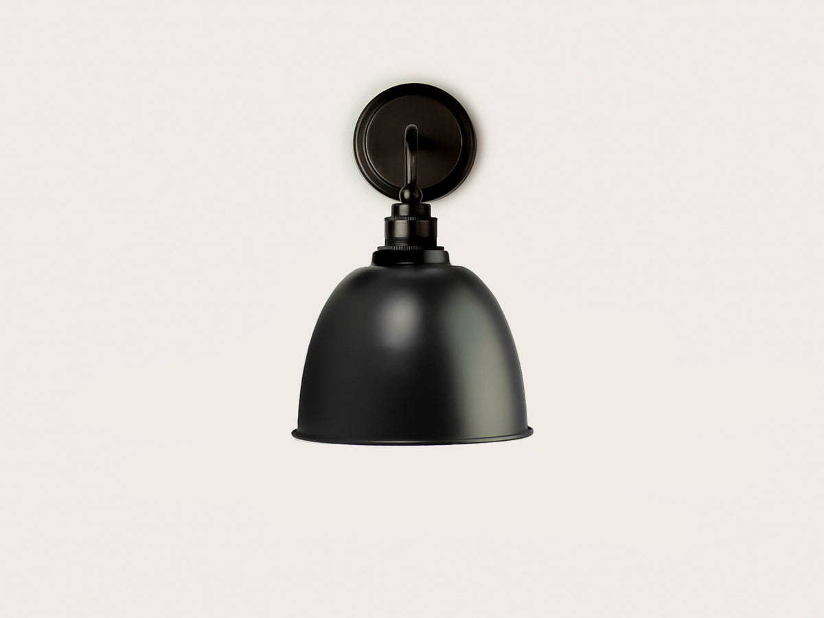 Arthur Short Arm Wall Light with Metal Cloche