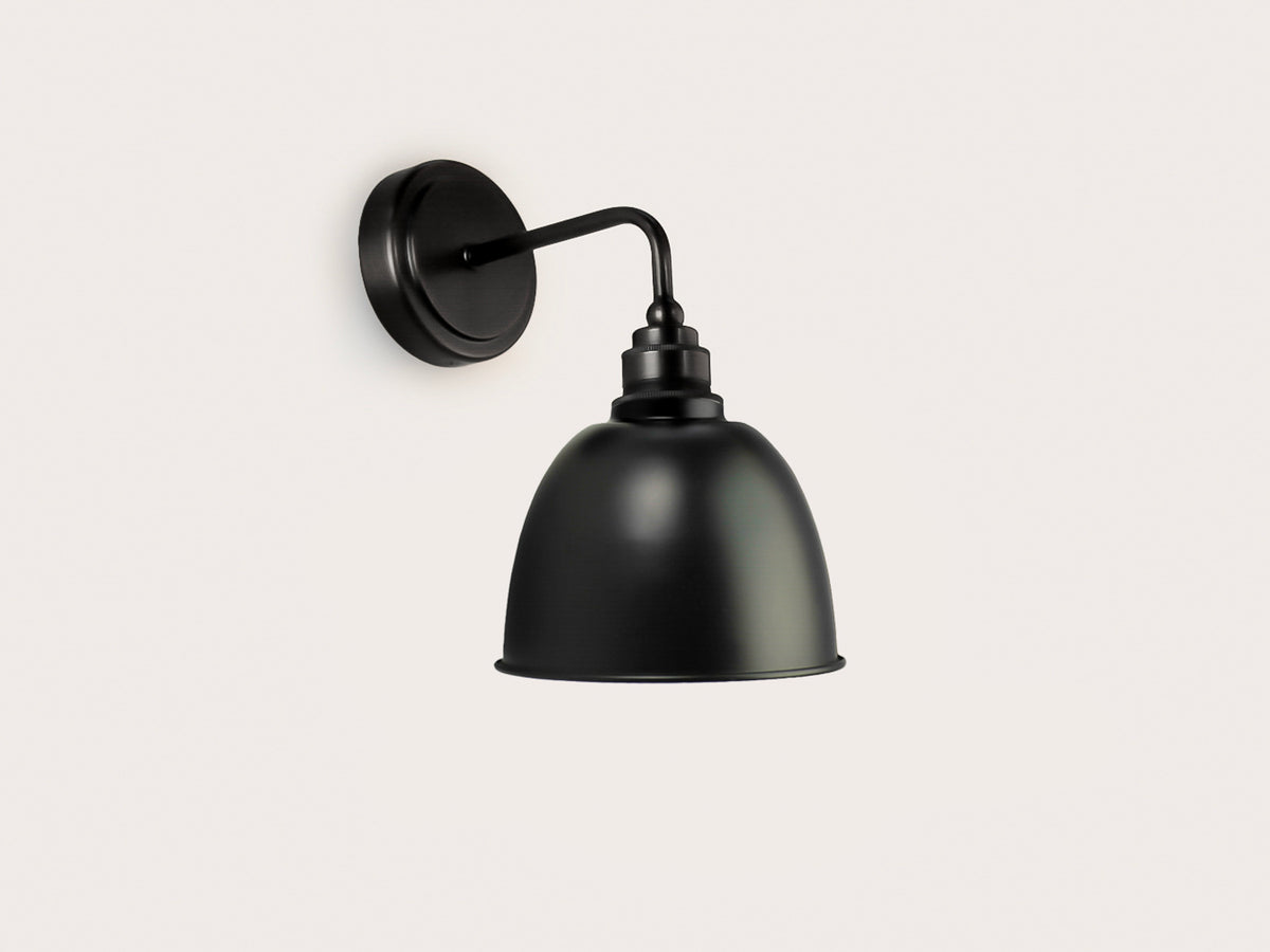 Arthur Short Arm Wall Light with Metal Cloche