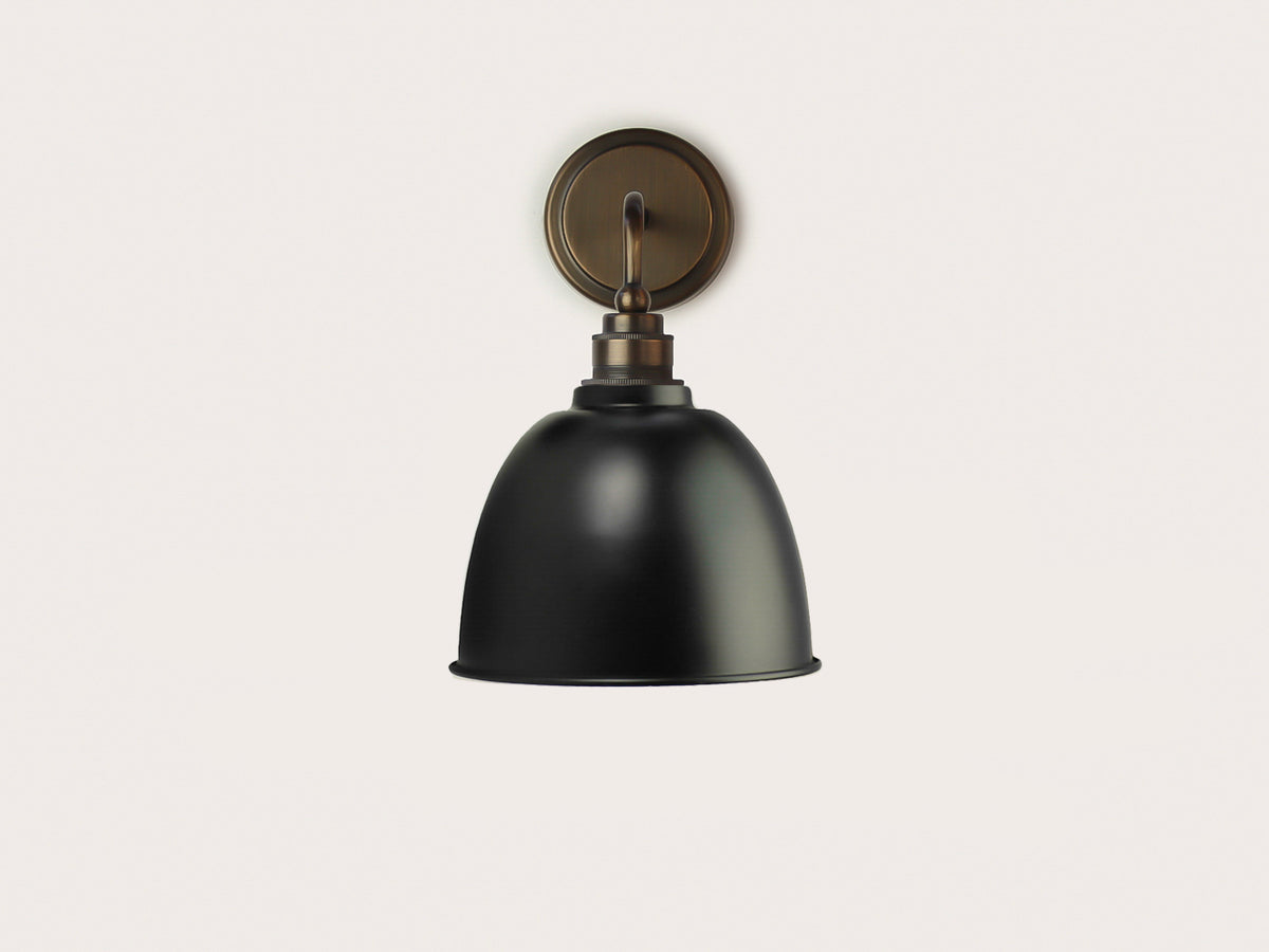 Arthur Short Arm Wall Light with Metal Cloche