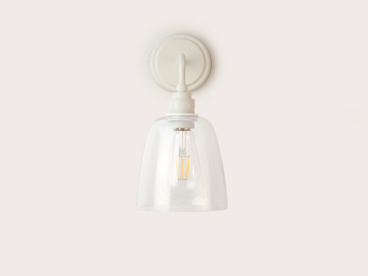 Arthur Short Arm Wall Light with 14cm Glass Cloche