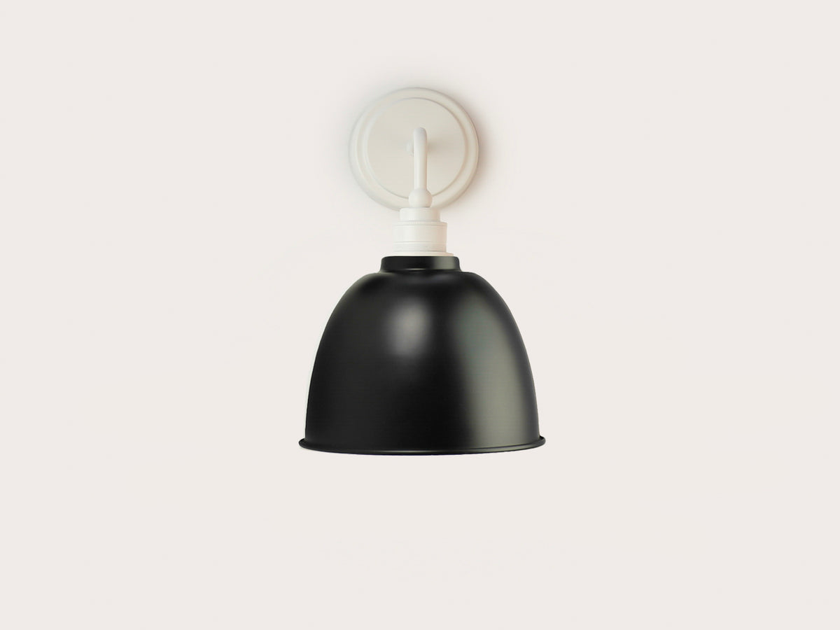 Arthur Short Arm Wall Light with Metal Cloche