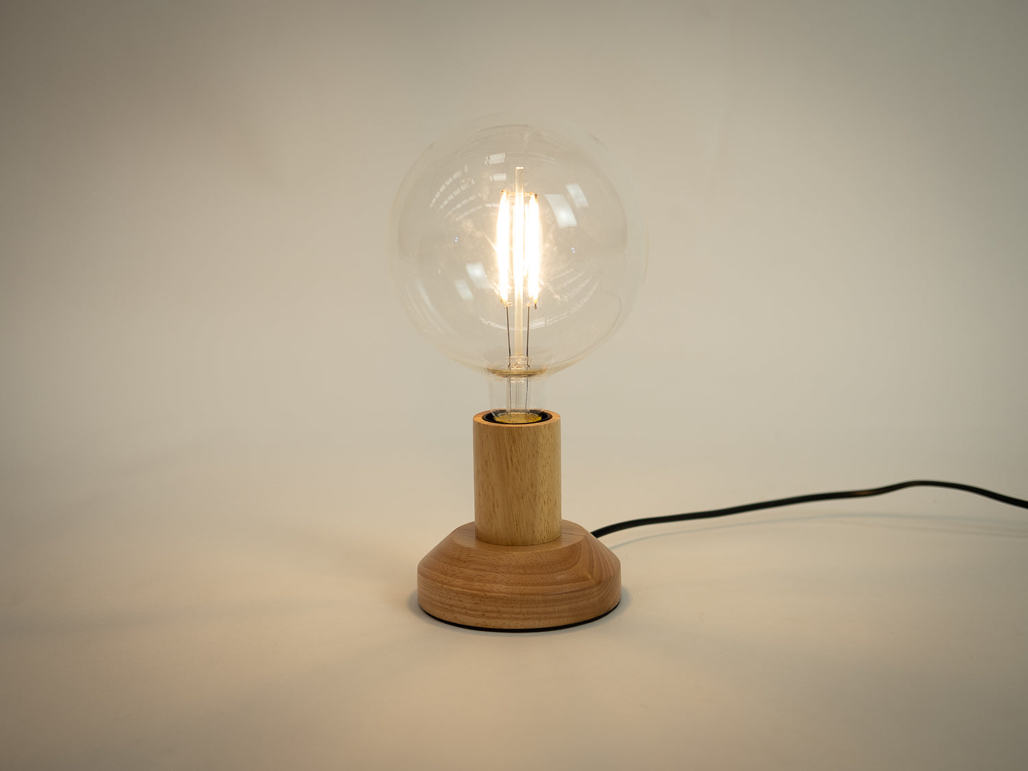 Bambino Wooden Table Lamp with 150mm Dolly Bulb