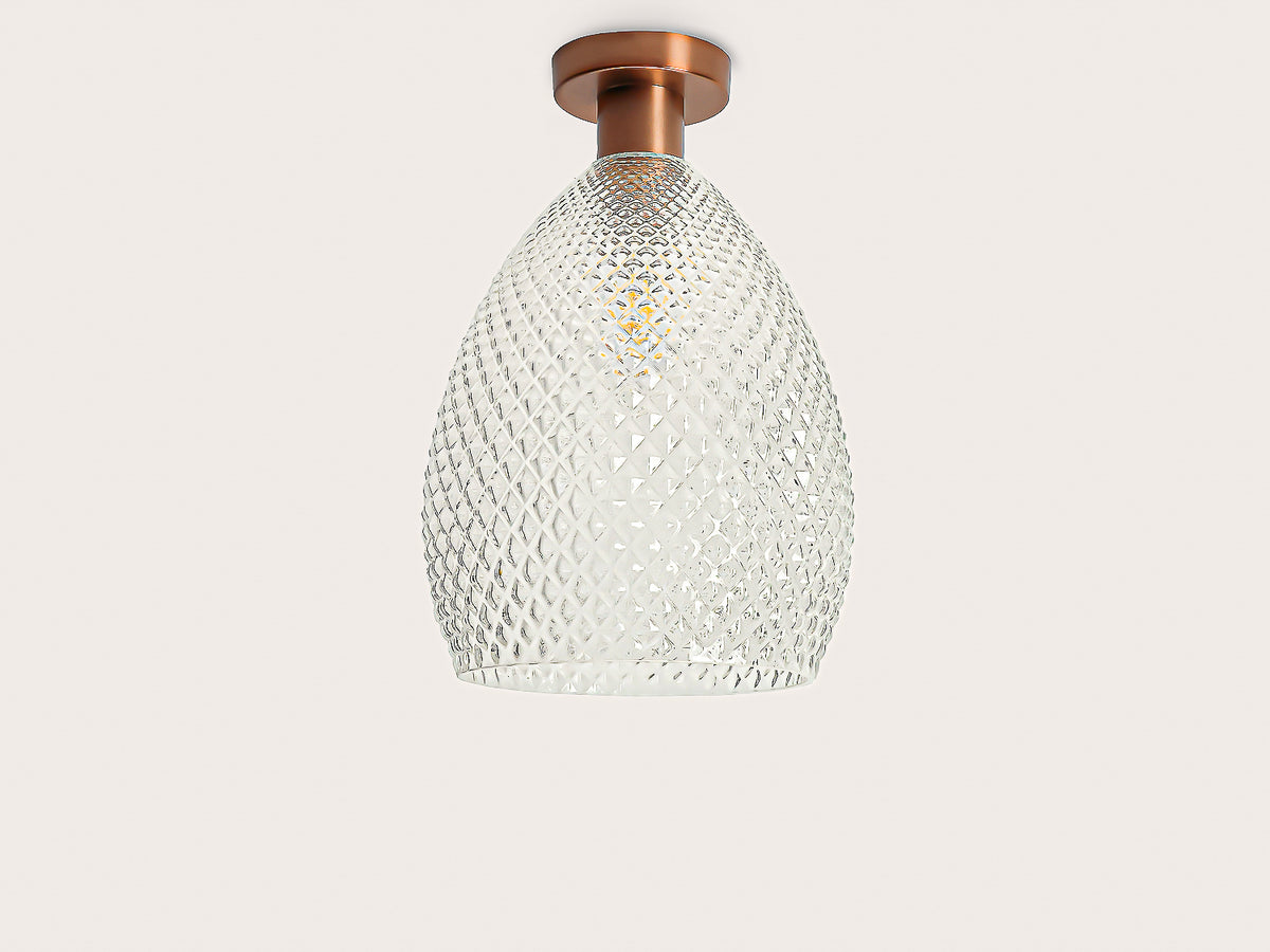 Fixed Fergus with Sage Glass Shade