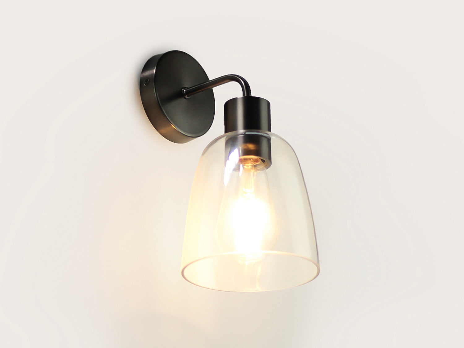 Fergus Wall Light with 14cm Glass Cloche