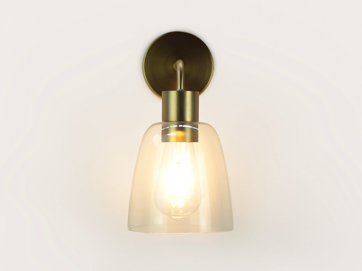 Fergus Wall Light with 14cm Glass Cloche