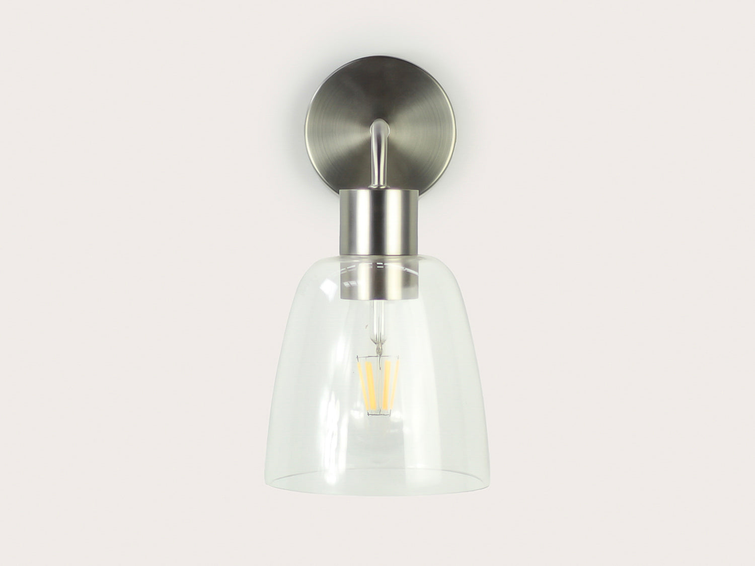 Fergus Wall Light with 14cm Glass Cloche