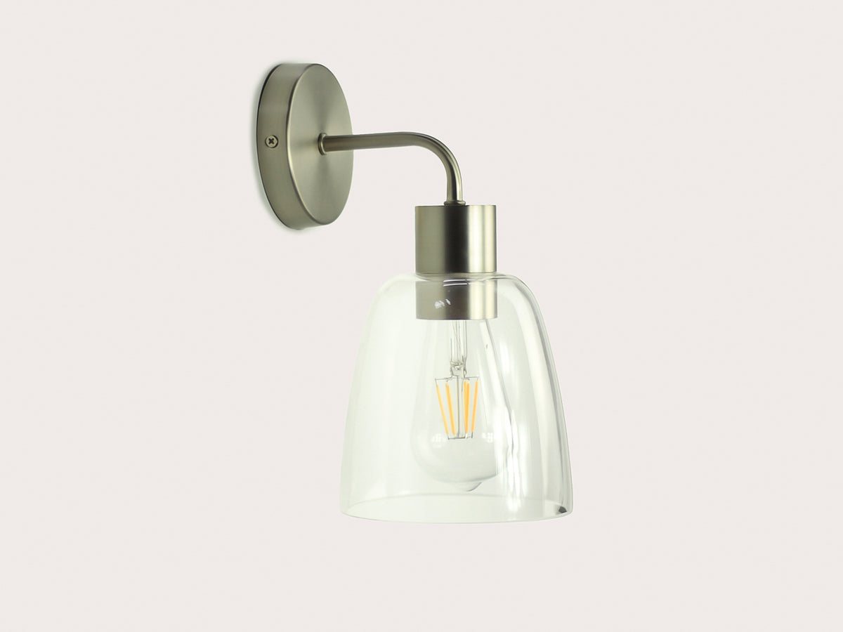 Fergus Wall Light with 14cm Glass Cloche
