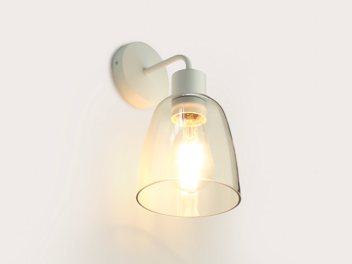 Fergus Wall Light with 14cm Glass Cloche