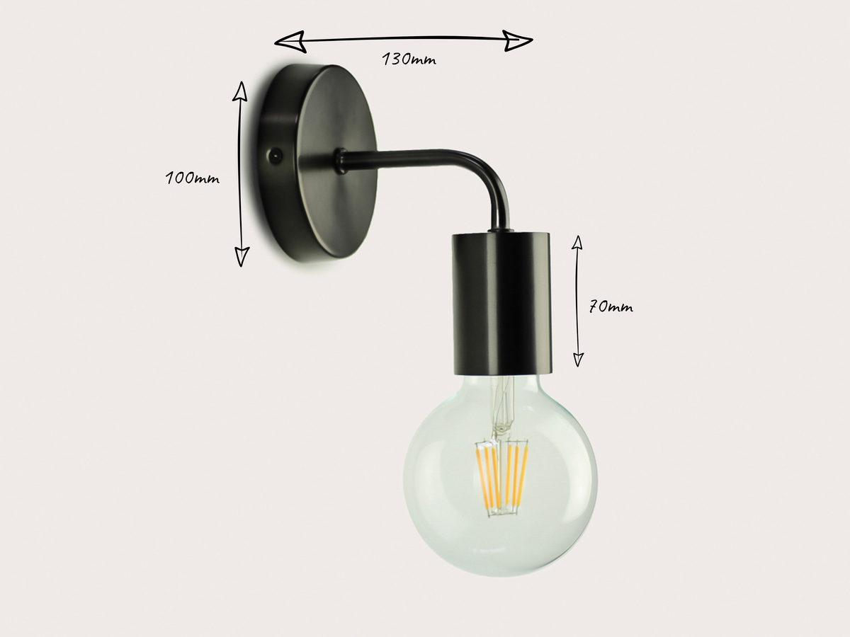 Fergus Bare Bulb Wall Light