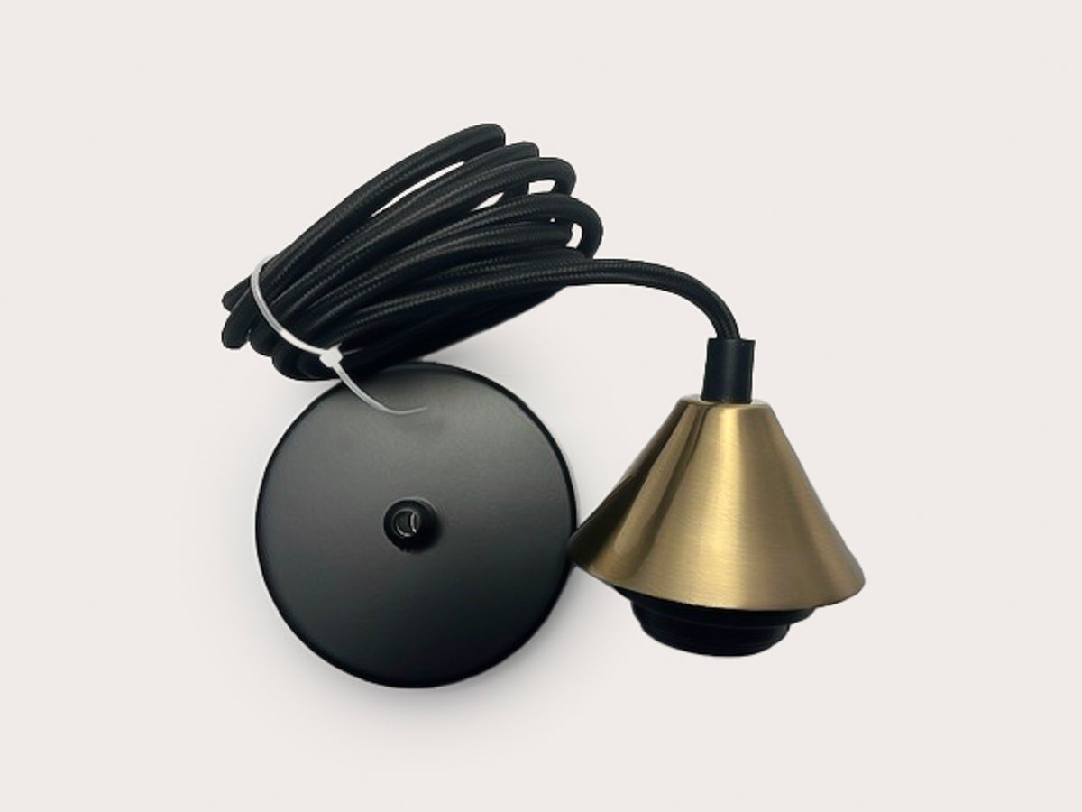 Angled Lamp Holder Pendant Set