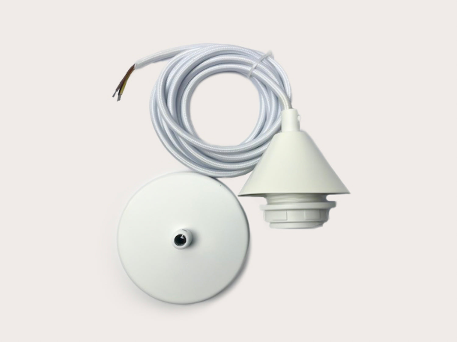 Angled Lamp Holder Pendant Set