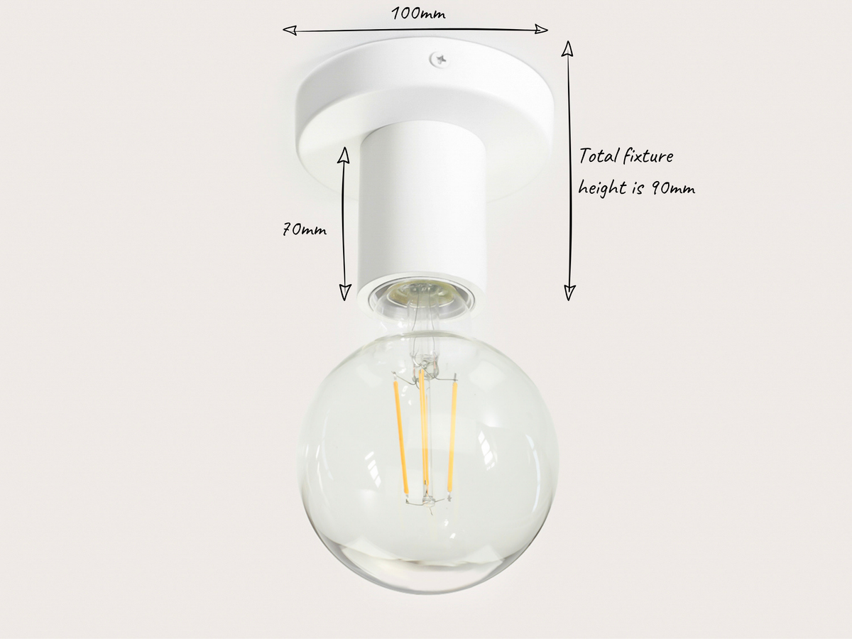 Fixed Fergus Bare Bulb Pendant