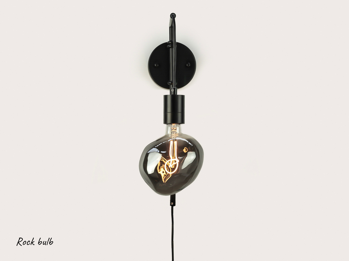 Frankie Bare Bulb Swing Arm Wall Light