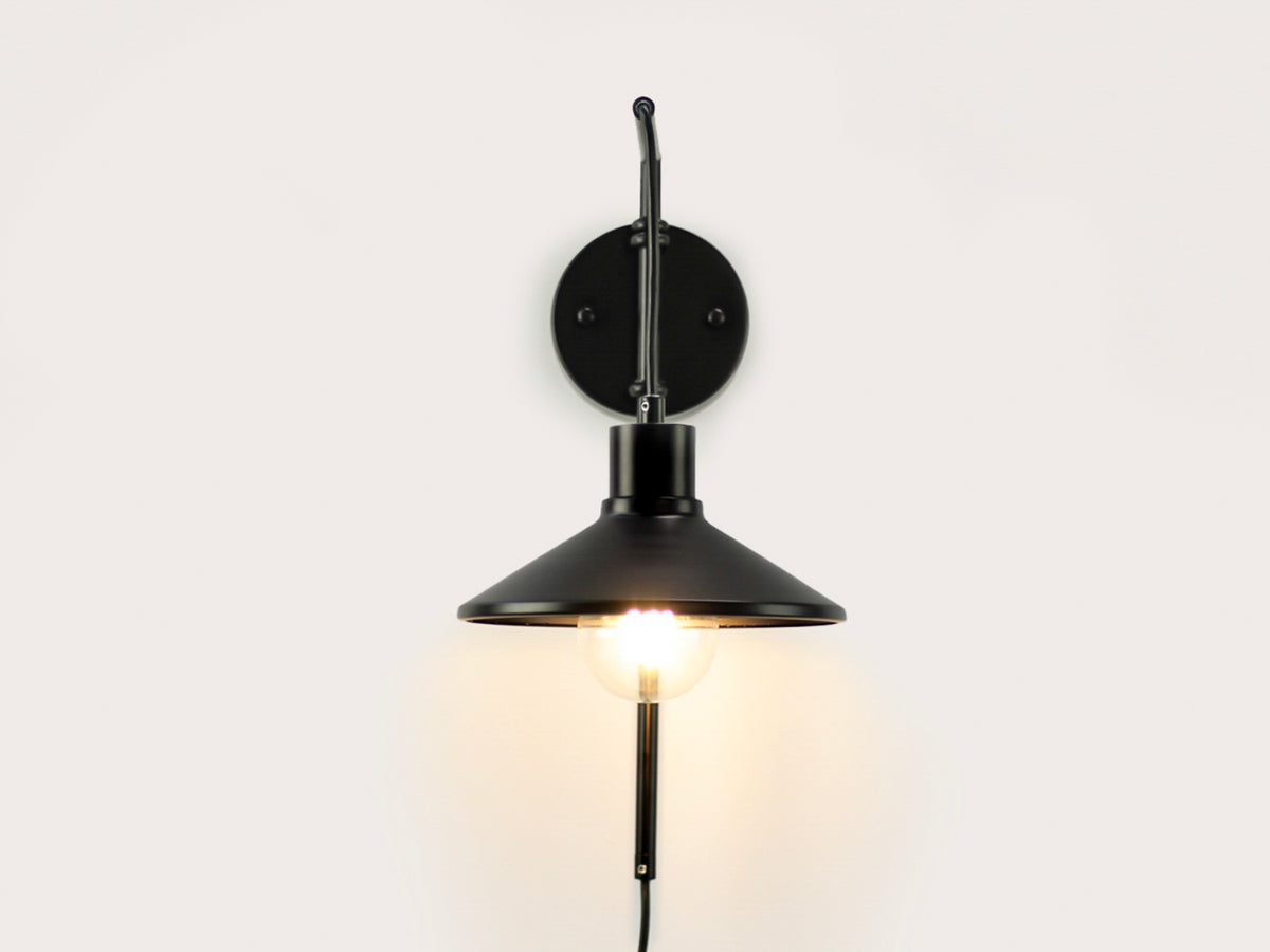 Frankie Swing Arm Wall Light with 22cm Metal Shade
