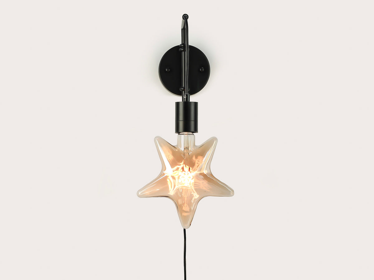Frankie Bare Bulb Swing Arm Wall Light