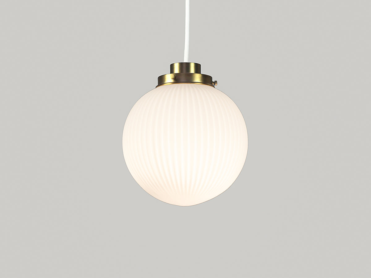 Alfie 20cm Opal Glass Pendant