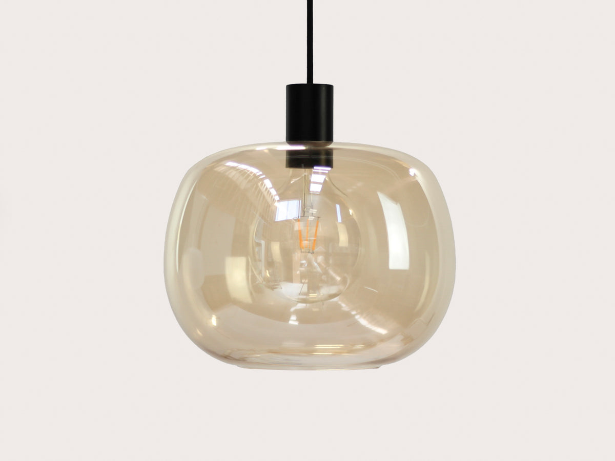 Hikari Amber Glass Fergus Pendant