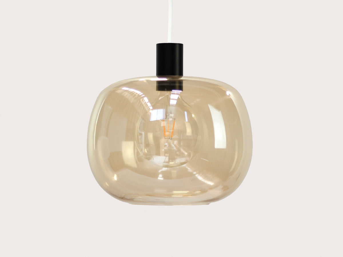 Hikari Amber Glass Fergus Pendant