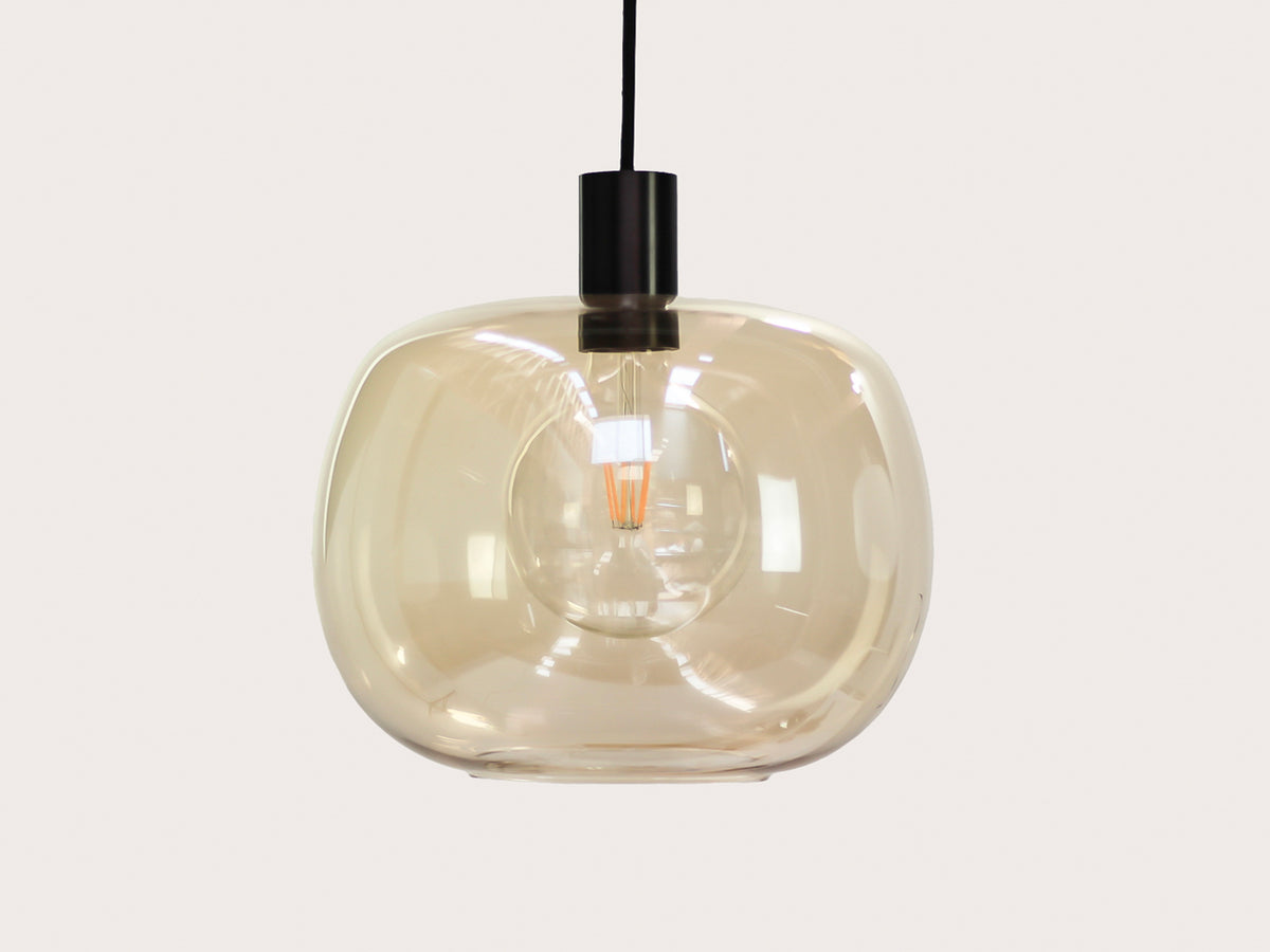 Hikari Amber Glass Fergus Pendant