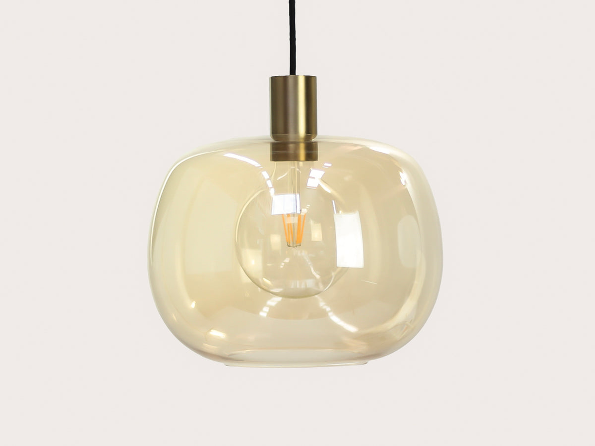 Hikari Amber Glass Fergus Pendant