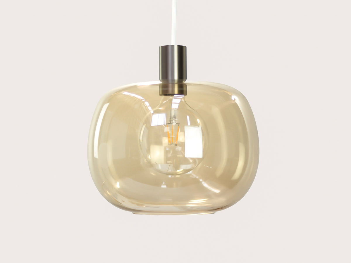 Hikari Amber Glass Fergus Pendant