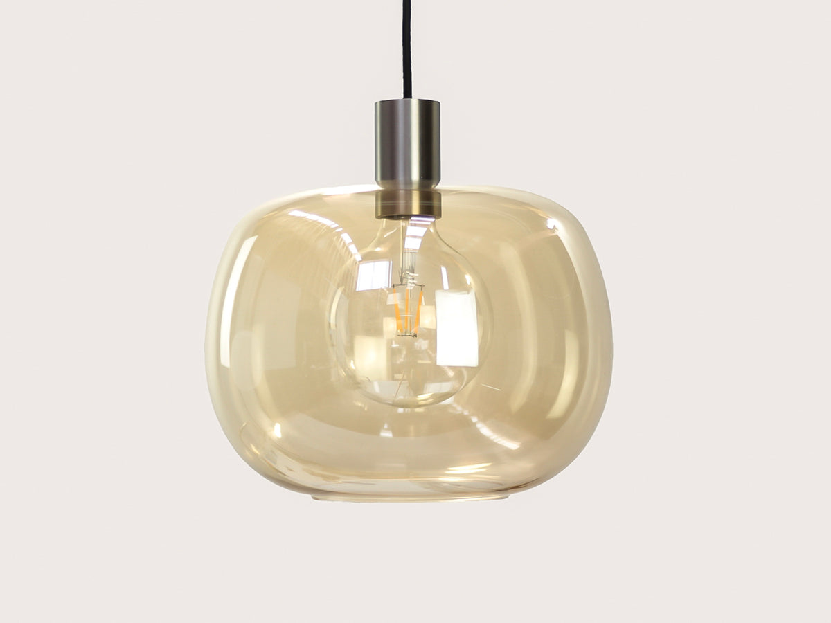 Hikari Amber Glass Fergus Pendant