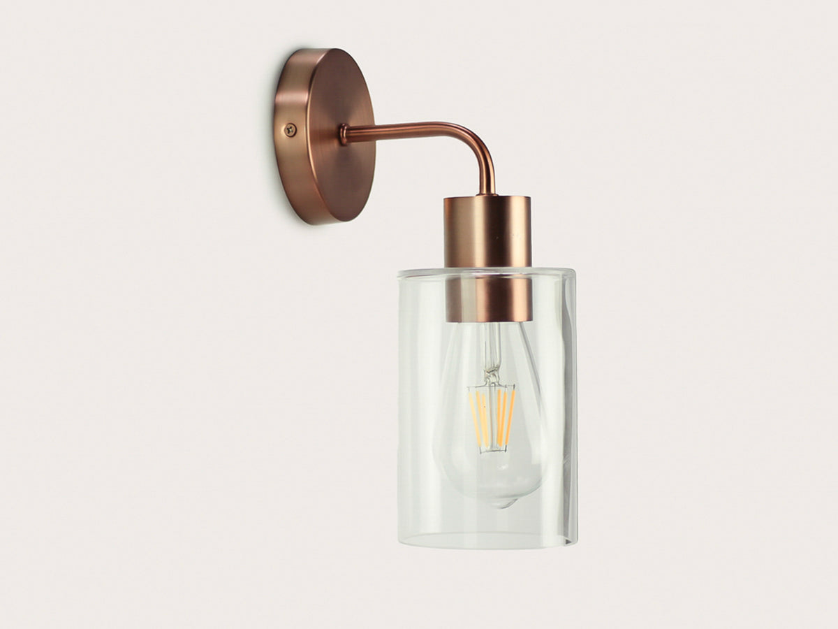 Fergus Wall Light with Indie Small Glass Shade