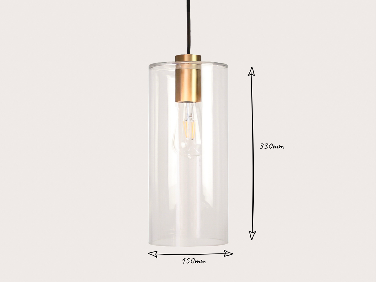 Indie Long Glass Fergus Pendant