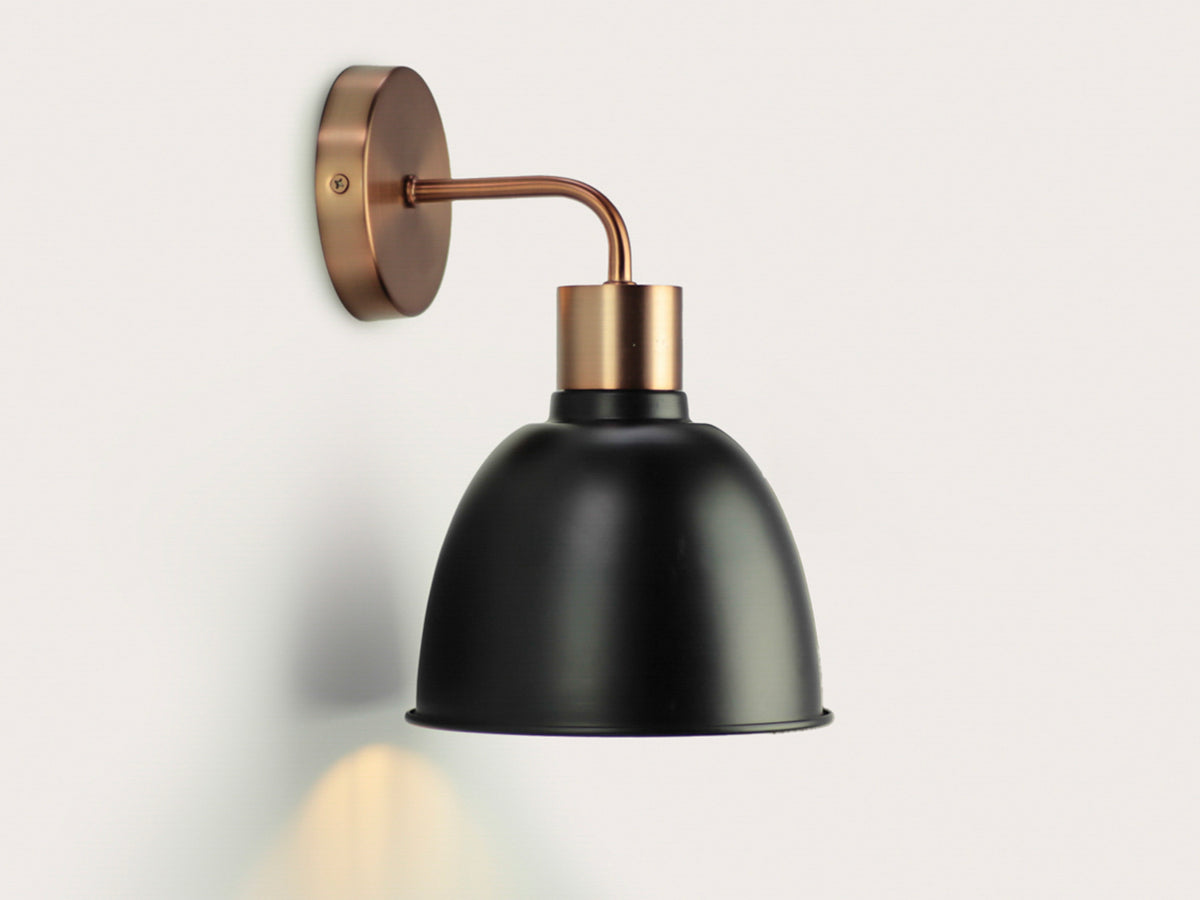 Fergus Wall Light with Metal Cloche