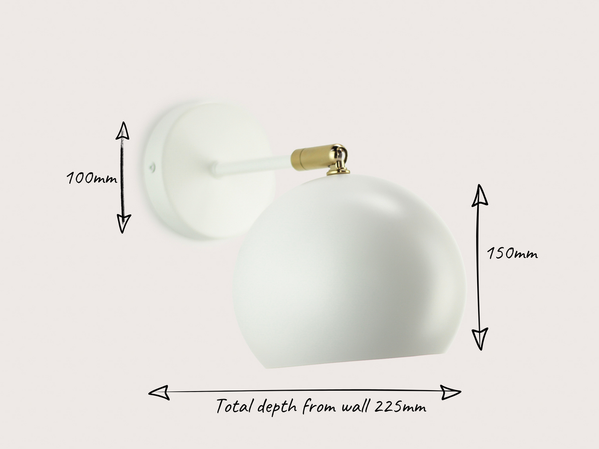 Mid-Century Dome Wall Sconce