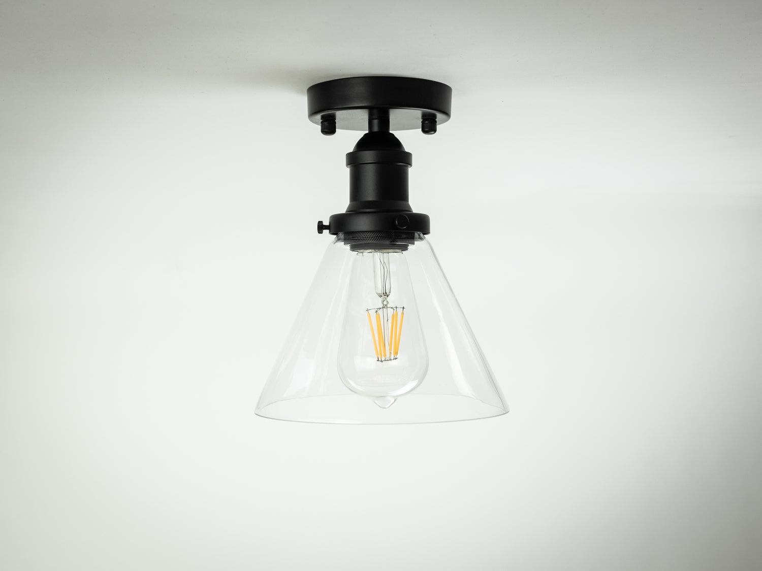 Mr Fix with 19cm Funnel Glass Shade