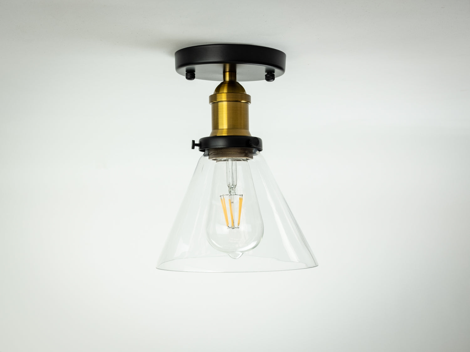 Mr Fix with 19cm Funnel Glass Shade