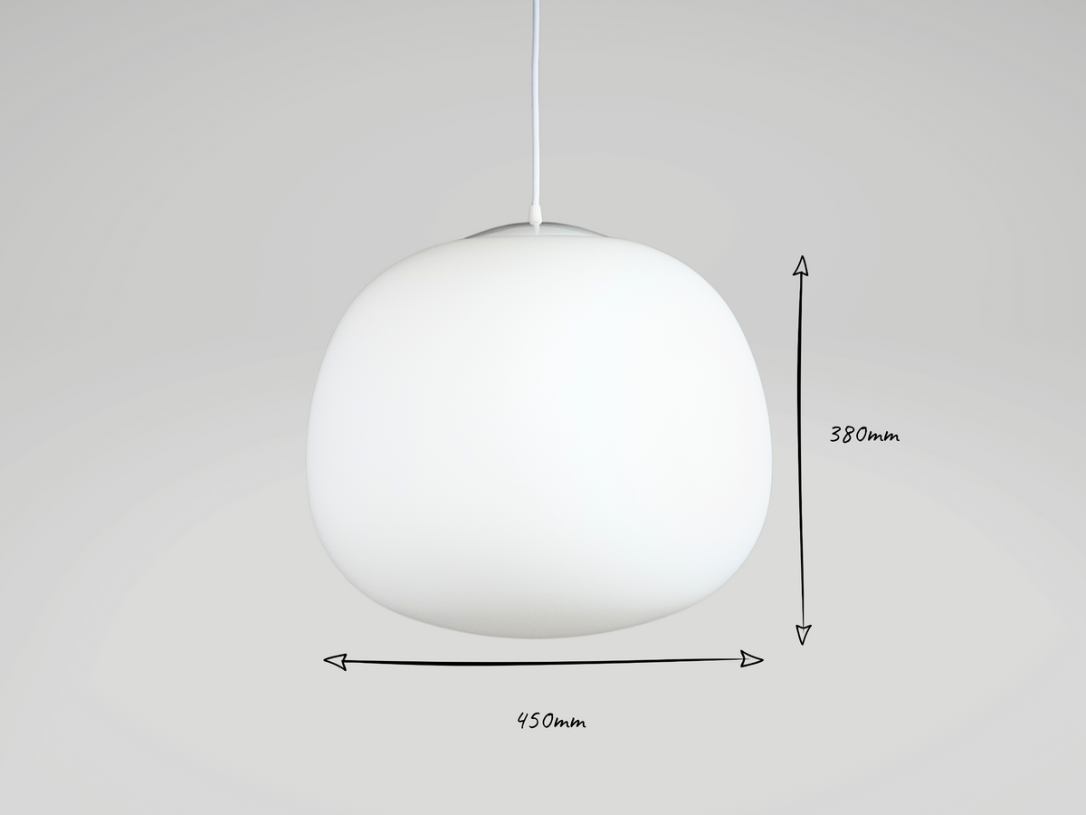 The Gang - Ollie Extra Large Opal Glass Pendant