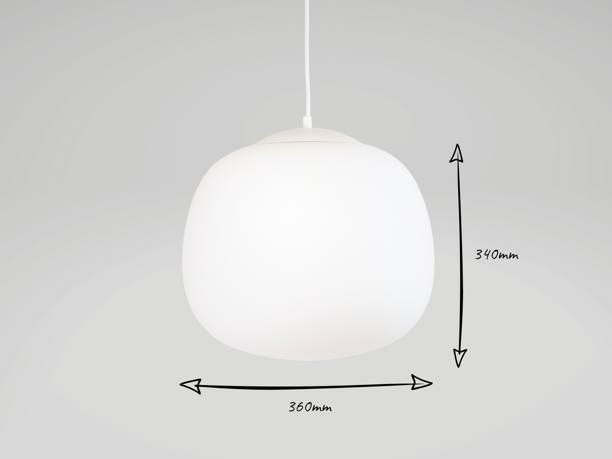 The Gang - Ollie Large Opal Glass Pendant