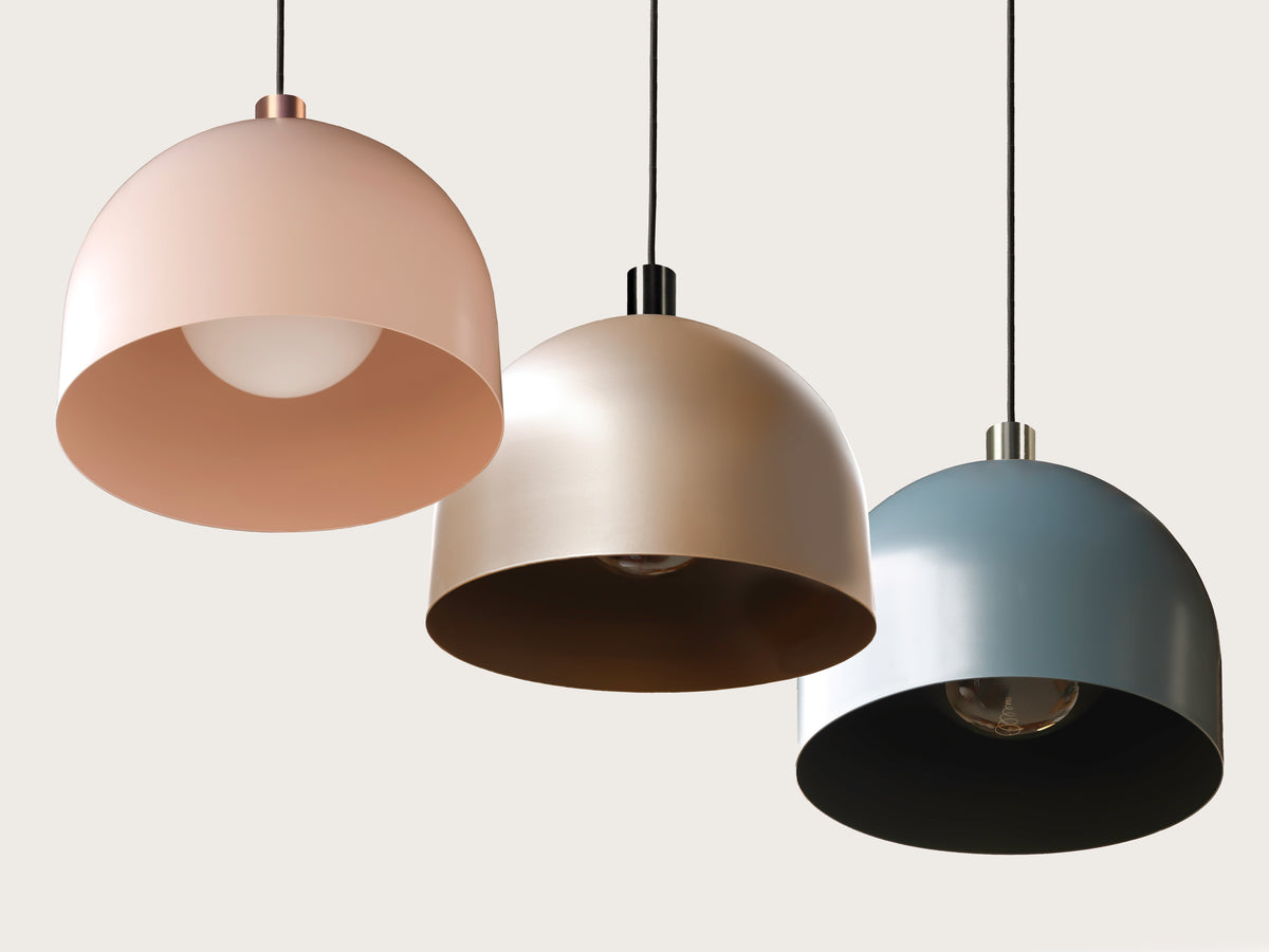Coloured Oscar Metal Shade Fergus Pendant - LIMITED EDITION