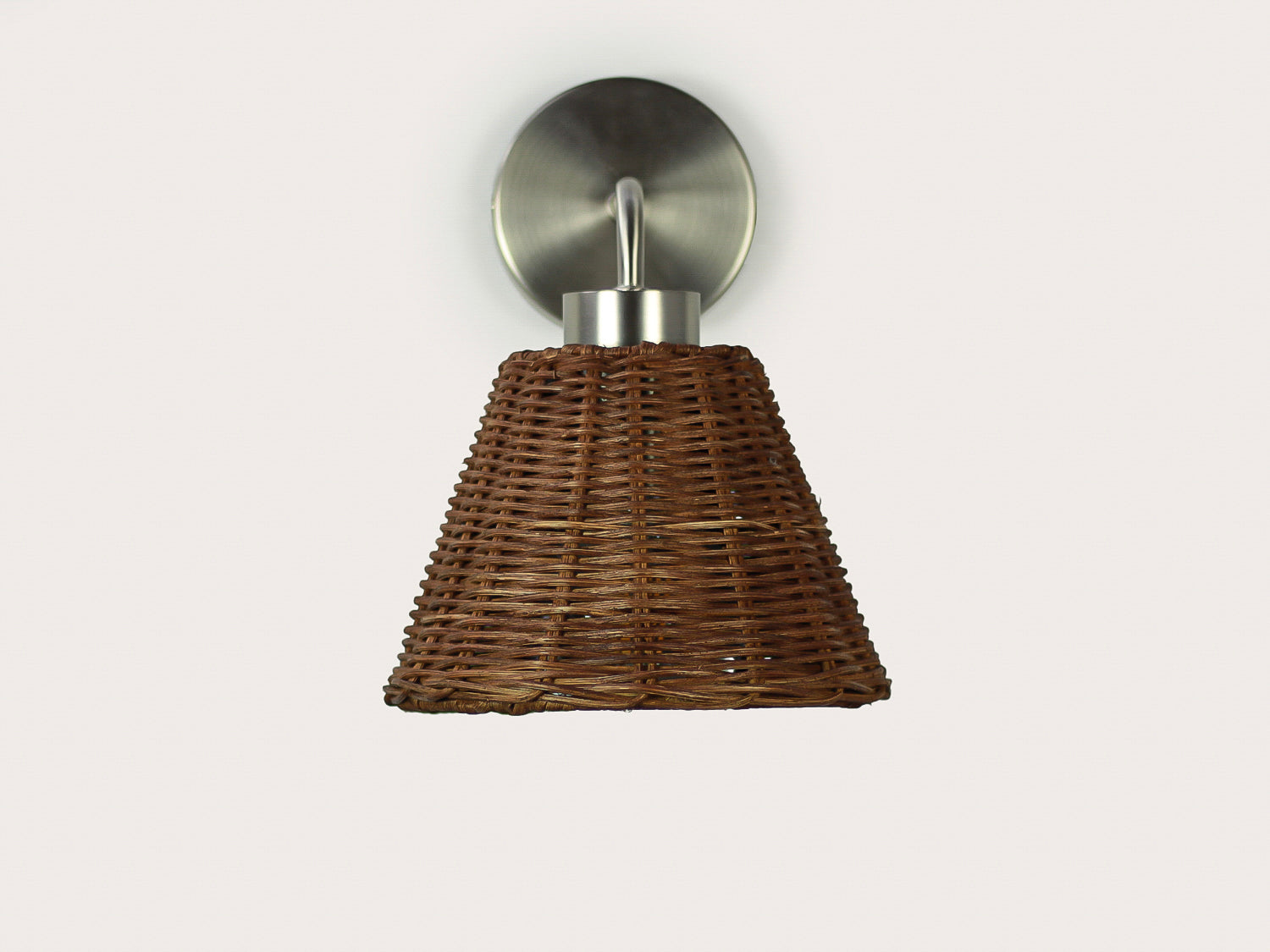 Fergus Wall Light with Petit Rattan Shade