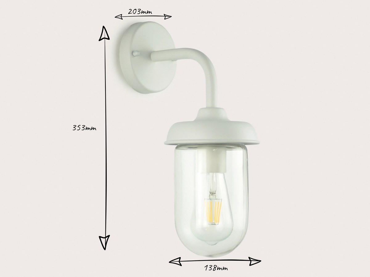 Piha Outdoor Light - Lily White - IP44 rated