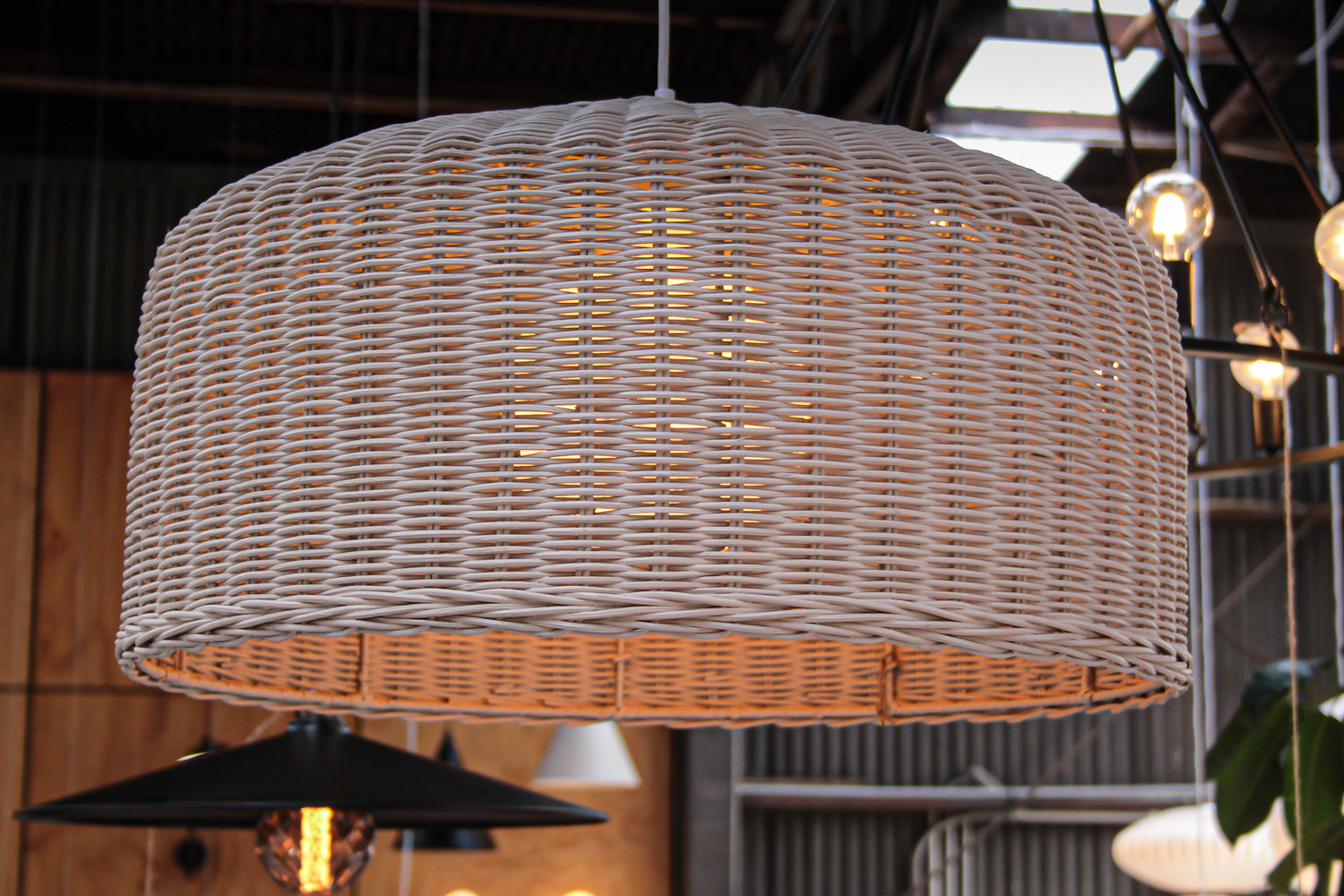 Coloured Rattan - Remi Wide Shade