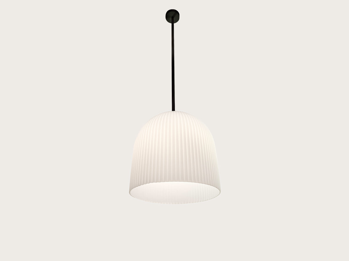 35cm Vienna Opal Glass Fergus Rodded Pendant