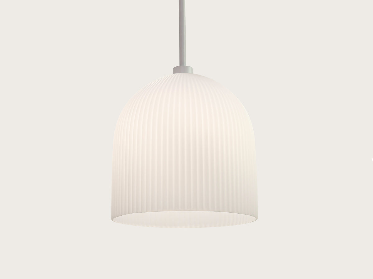 35cm Vienna Opal Glass Fergus Rodded Pendant